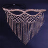 Luxury Tassel Rhinestone Mask for Face