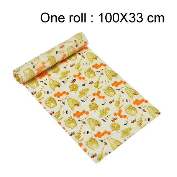 Beeswax Food Wrap Reusable Eco-Friendly Food Cover Sustainable Seal Tree Resin Plant Oils Storage Snack Wraps