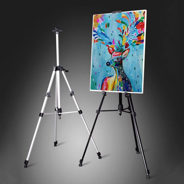 Art Drawing Hand Crank Aluminum Alloy Easel Retractable Metal Sketch Easel