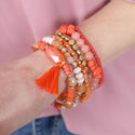 Boho Tassel Charm Bracelet