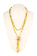 8mm Longline Hand Knotted Necklace