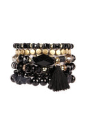 Boho Tassel Charm Bracelet