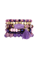 Boho Tassel Charm Bracelet