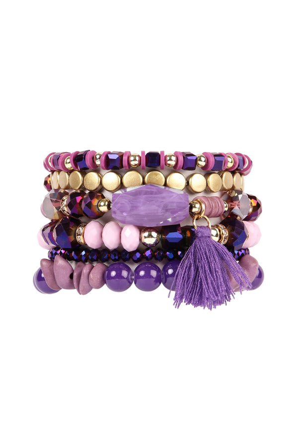 Boho Tassel Charm Bracelet