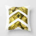 Hot Gold Throw Pillows