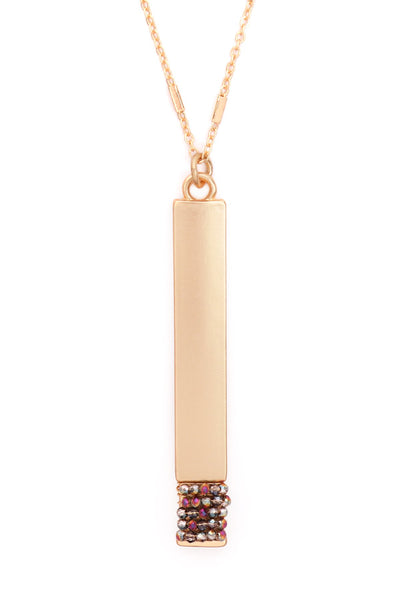 Bar Pendant Necklace