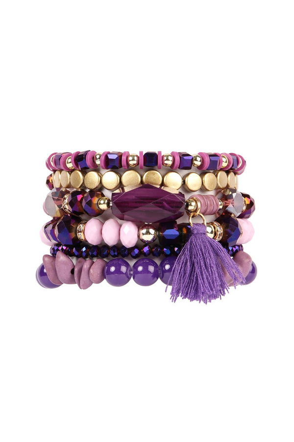 Boho Tassel Charm Bracelet