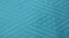 Solid Turquoise Teal Blue Thin & Lightweight Reversible Quilted Coverlet Bedspread Set (LH3000)
