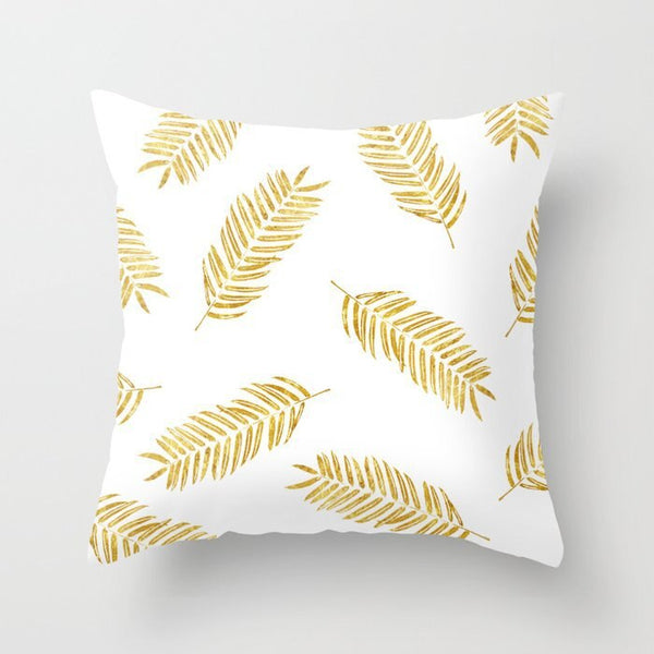 Hot Gold Throw Pillows