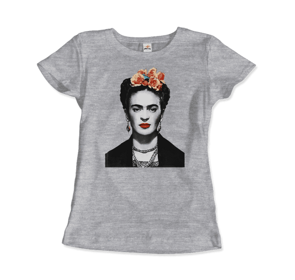 Frida Kahlo With Flowers Poster Artwork T-Shirt