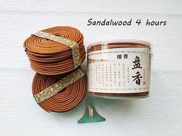 T 48pcs/Box Natural Coil Incense Aromatherapy Fragrance Indoors Indian Buddhist Sandalwood Incense Without Censer - Webster.direct