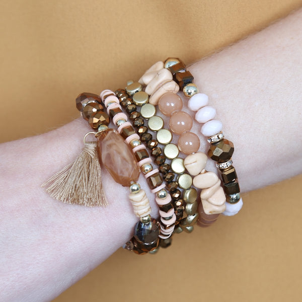 Boho Tassel Charm Bracelet