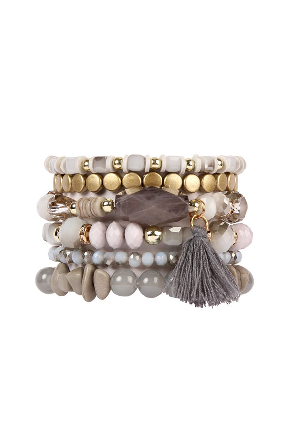 Boho Tassel Charm Bracelet