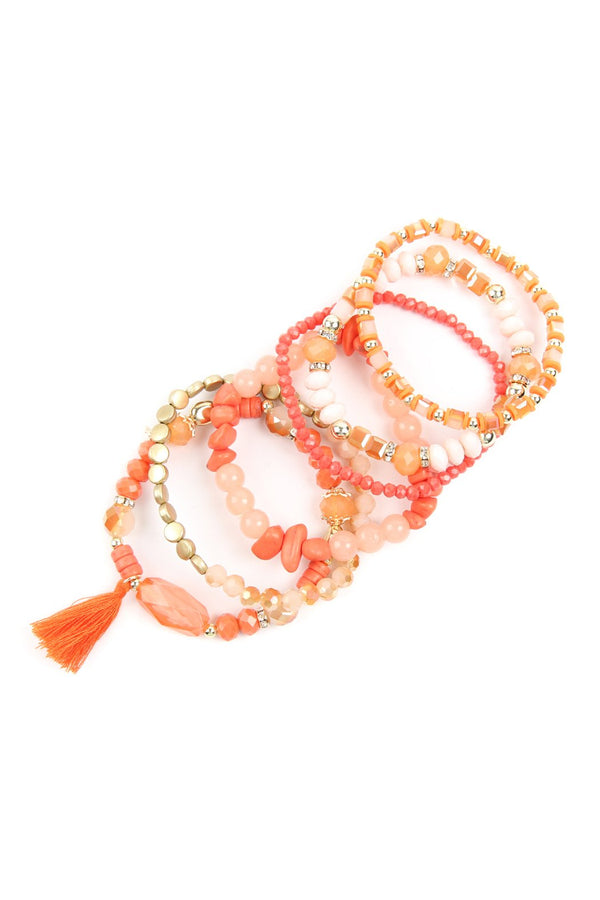Boho Tassel Charm Bracelet