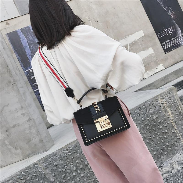 Luxury Small Cross Body Chain Rivet Handbag