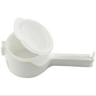 Buy white Seal Pour Food Storage Bag Clip