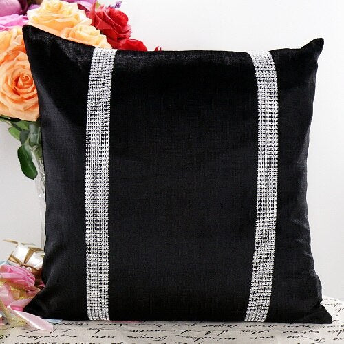 45X45cm Luxury Velvet Fabric Diamond Pillow Cover