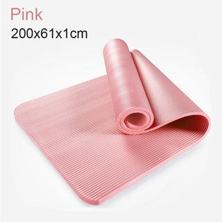 Buy 3pcs-200x61x1cm2 185cm Enlarged Fitness Mat Yoga Mat Men Gym Exercise Mat Esterilla Yoga Tapete Pad Lengthen Non-Slip for Beginner With Yoga Bag