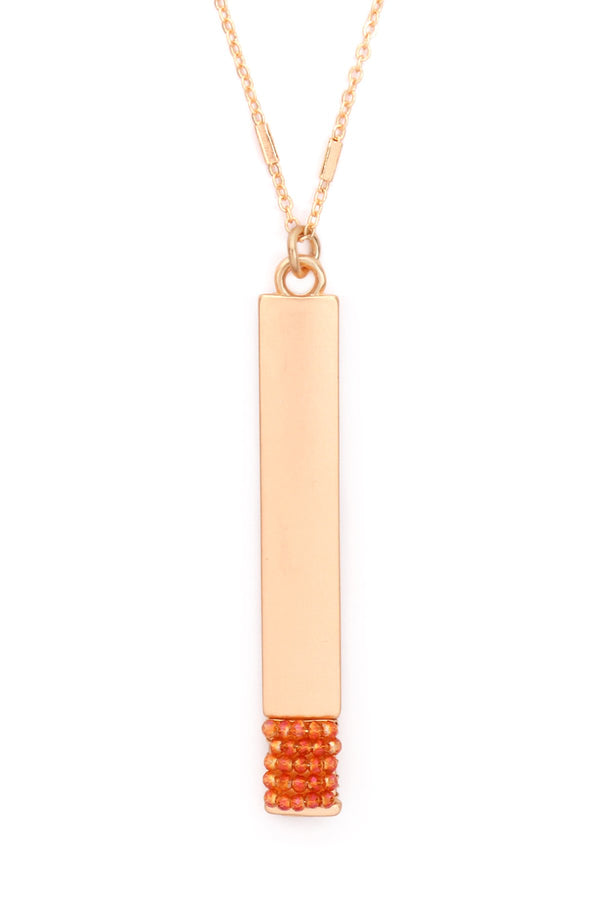 Bar Pendant Necklace