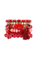 Boho Tassel Charm Bracelet