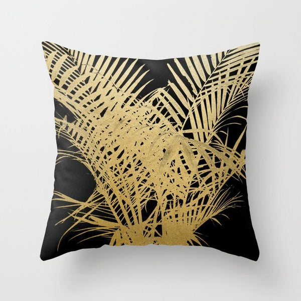 Hot Gold Throw Pillows