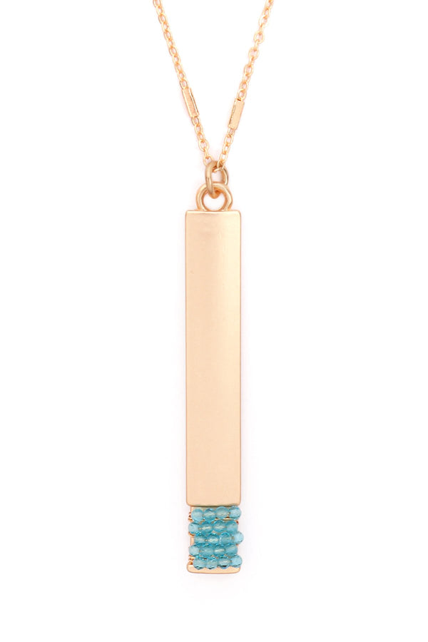 Bar Pendant Necklace