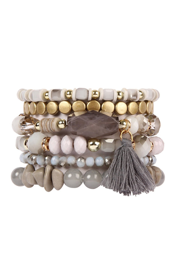 Boho Tassel Charm Bracelet