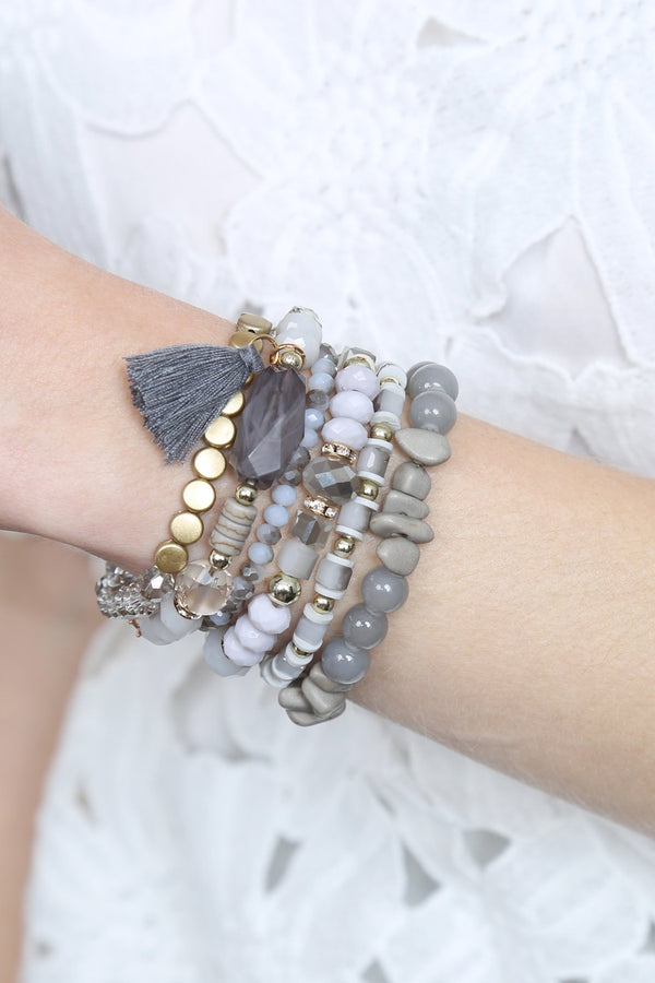 Boho Tassel Charm Bracelet