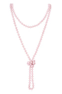 8mm Longline Hand Knotted Necklace