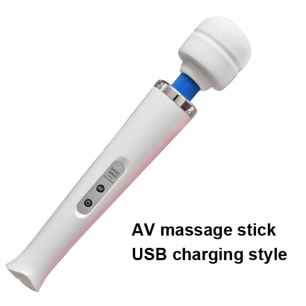 New 10 Speeds Magic Wand Massager,Big Magic Wand Massage Stick AV Vibrators Sexy Clit Vibrator Sex Toys for Women 32 * 6CM - Webster.direct