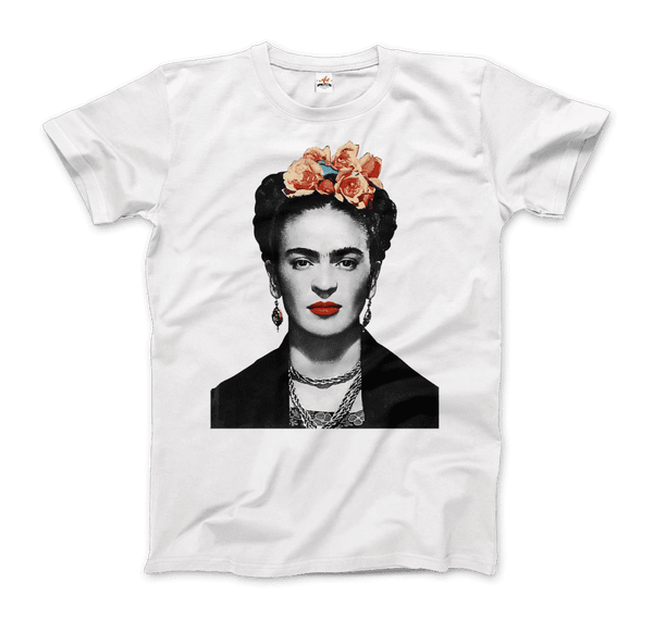 Frida Kahlo With Flowers Poster Artwork T-Shirt