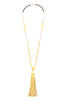Leather Tassel Necklace