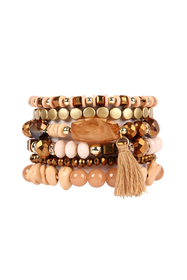 Boho Tassel Charm Bracelet