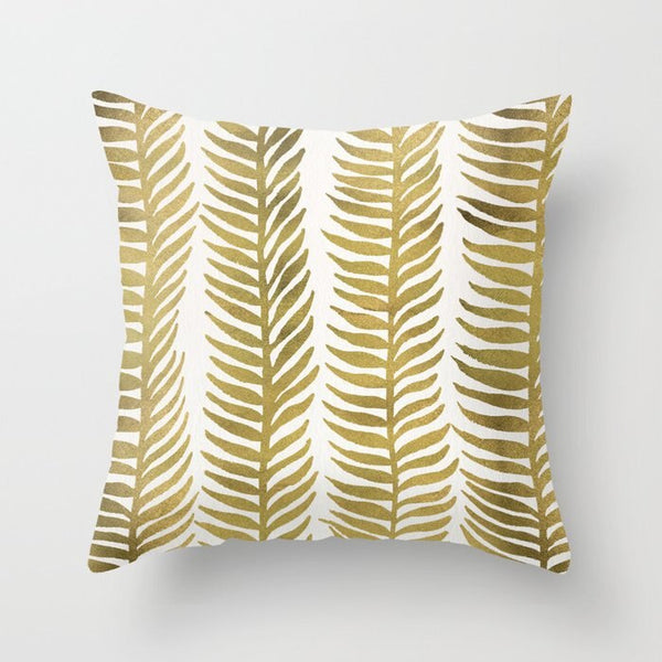 Hot Gold Throw Pillows