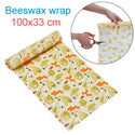 Beeswax Food Wrap Reusable Eco-Friendly Food Cover Sustainable Seal Tree Resin Plant Oils Storage Snack Wraps