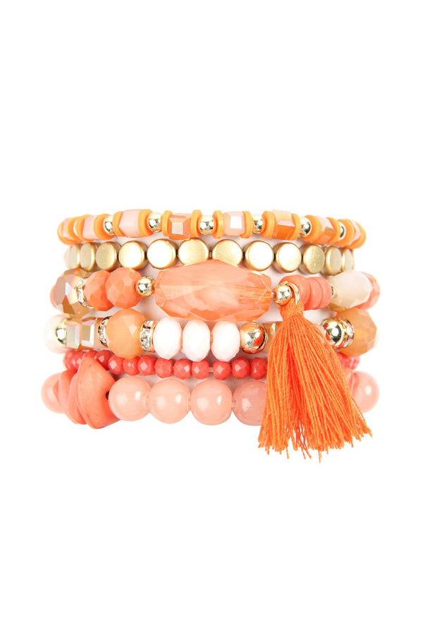 Boho Tassel Charm Bracelet