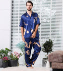 Couple Silk Satin Pajamas