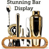 10-Piece Bar Tool Set With Stylish Bamboo Stand